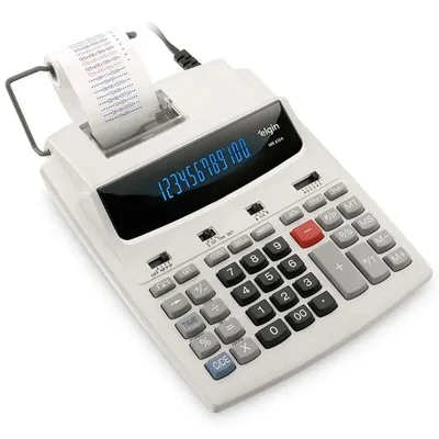 Calculadora Eletronica de Mesa 12 Dígitos com Bobina Visor Fluorescente Elgin MR-6124