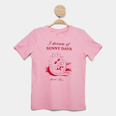 Blusa Infantil Hering Estampada Meia Malha Feminina