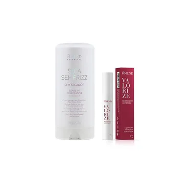 Kit Seca Sem Frizz Essencial Modelador Antifrizz Valorize - Amend
