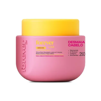 Máscara Hidratante Desmaia Cabelo Forever Liss 250g