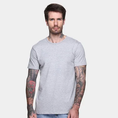 Kit Camiseta Hering Slim Masculina 5 Peças