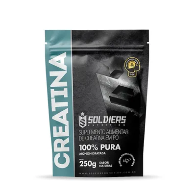 Creatina Monohidratada 250g - 100% Pura Importada - Soldiers Nutrition