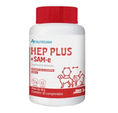 Hep Plus + Same-e Suplemento Alimentar Cães e Gatos 30cpr - Mundo Animal