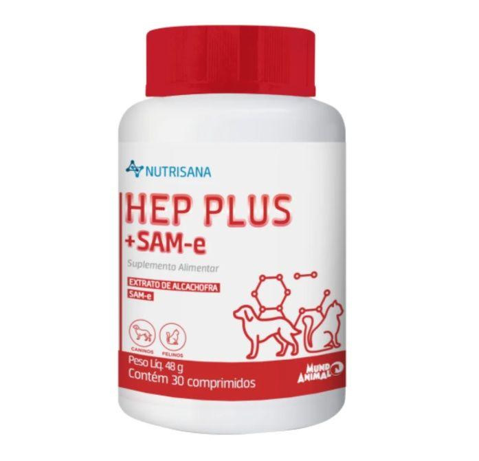 Hep Plus + Same-e Suplemento Alimentar Cães e Gatos 30cpr - Mundo Animal