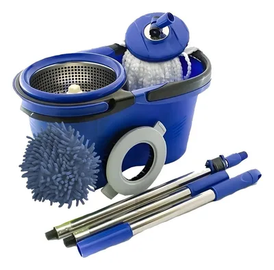 Esfregão Mop Perfect Balde Inox + 3 Refil + Cabo Longo - Condor