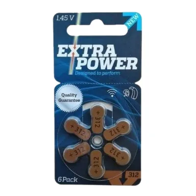 90 Pilhas 312 PR41 Aparelho Auditivo Extra Power 15 Cartelas
