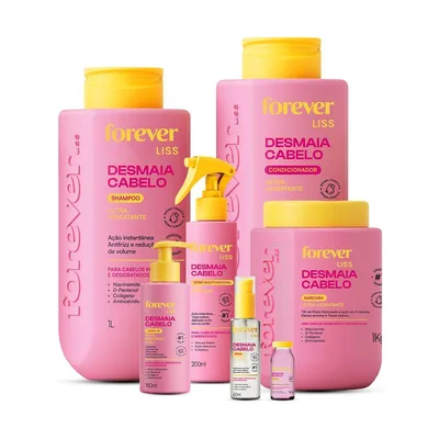 Kit Completão Desmaia Cabelo Forever Liss 1L