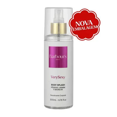 Body Splash Very Sexy Barbours Beauty 200ml Fragrância Sedutora Desodorante Corporal Desodorante Colônia Toque Suave