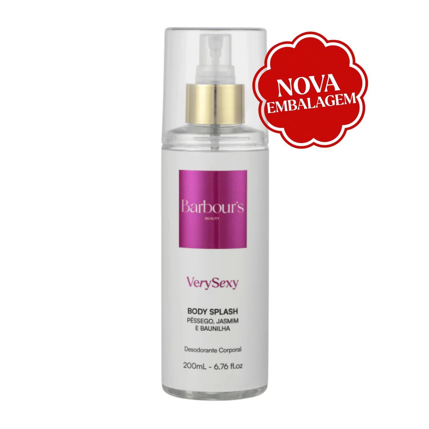 Body Splash Very Sexy Barbours Beauty 200ml Fragrância Sedutora Desodorante Corporal Desodorante Colônia Toque Suave
