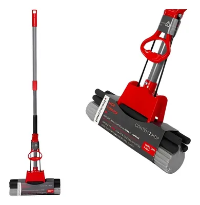MOP Esponja Rodo Magico Pisos Vidros Janelas Seca e Limpa Multiuso Esfregão Vassoura - POWERMAID