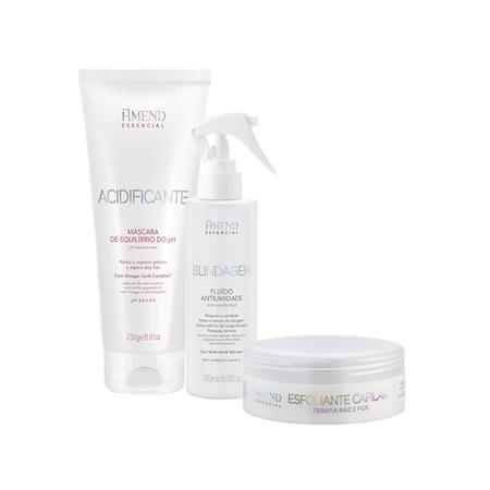 kit Fluido Blindagem + Acidificante + Esfoliante - Amend