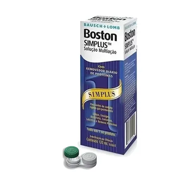 Solução Multiação Para Lentes Rígidas - Boston Simplus 120ml Bausch + Lomb - Bausch & Lomb