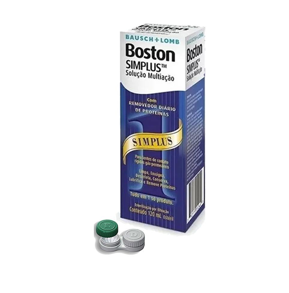 Solução Multiação Para Lentes Rígidas - Boston Simplus 120ml Bausch + Lomb - Bausch & Lomb