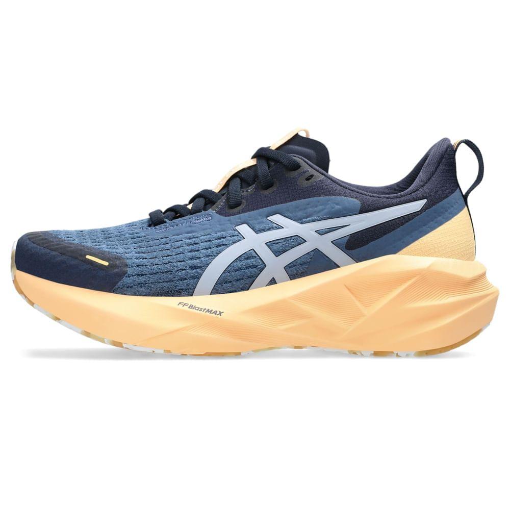 Tênis ASICS Novablast 5 Lite-Show - Feminino - Prata/Laranja