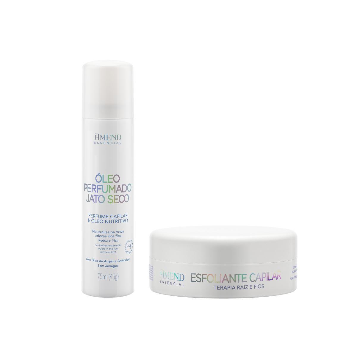 Kit Perfume Capilar em Óleo e Esfoliante Capilar Amend