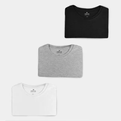 Kit Camiseta Hering Básica Feminina 3 Peças