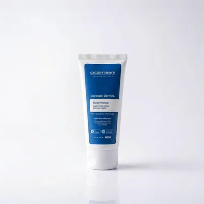 Creme Clareador de Manchas Cicatribem 60g Virilha Axilas Rosto Melasma com Niacinamida Ácido Glicólico Nanotecnologia com Eficácia Comprovada
