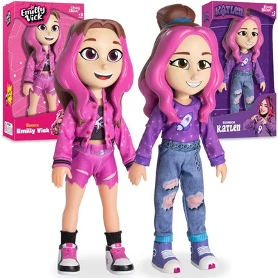 Kit Bonecas Emilly Vick e Katlen Youtuber Dos Rosa - Baby Brink