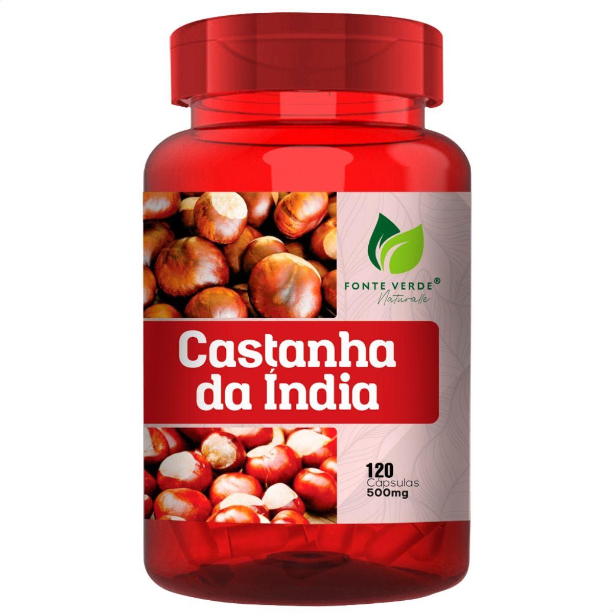 Castanha da Índia 100% Natural 120 Cáps - Fonte Verde