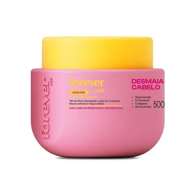Máscara Hidratante Desmaia Cabelo Forever Liss 500g