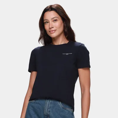 Camiseta Tommy Hilfiger 1985 Casual Feminina