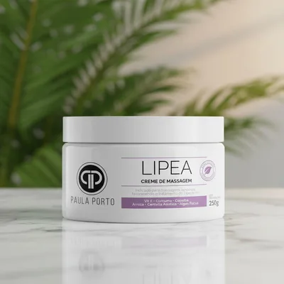 Creme Para Lipedema Tratamento em Casa Massagem Circulação Pernas Mais Leves Neutra 250g - Paula Porto