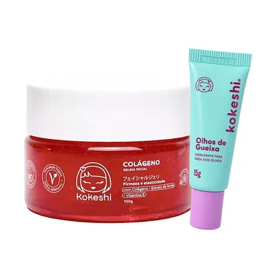 Kit Skin Care Geleia de colágeno e olhos de gueixa kokeshi - Kokeshi Cosmeticos