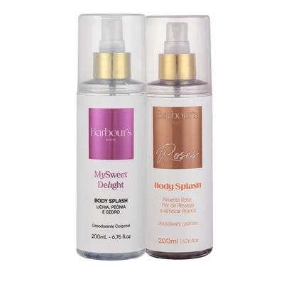 Kit Body Splash My Sweet Delight e Roses Barbours - Barbours Beauty