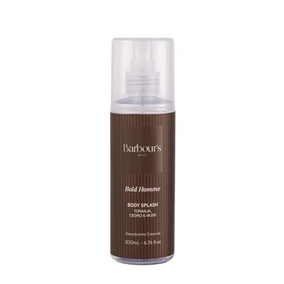 Body Splash Masculino Bold Homme Desodorante Barbours 200ml - Barbours Beauty
