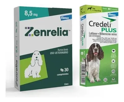 Kit Zenrelia 8,5mg + Credeli Plus 450mg 11 a 22kg 1 Comp - Elanco