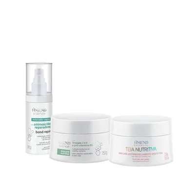 Renovador Science + Máscara Nutritiva Science + Máscara Nutritiva Efeito Teia - Amend